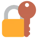Closed Key Lock Icon