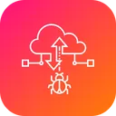 Cloud Data Attack Icon