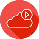 Cloud Media Play Icon