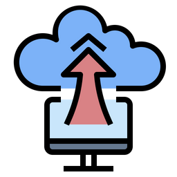 Cloud Storage Icon Download In Colored Outline Style