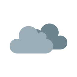 Cloudy Icon of Flat style - Available in SVG, PNG, EPS, AI & Icon fonts
