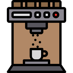 Download Coffee Machine Icon Of Colored Outline Style Available In Svg Png Eps Ai Icon Fonts PSD Mockup Templates