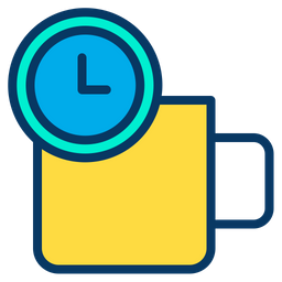 Download Coffee Time Icon Of Colored Outline Style Available In Svg Png Eps Ai Icon Fonts PSD Mockup Templates