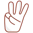 Counting Sign Counting Hand Hand Gesture Icon
