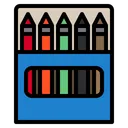 Crayon School Study Icon