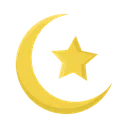 Ramadan Crescent Moon Star Icon