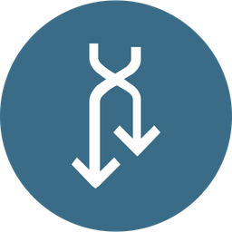 Cross, Reverse, Connection, Down, Arrow, Arrows Icon png