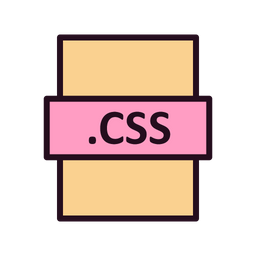 Css File Icon - Download in Colored Outline Style
