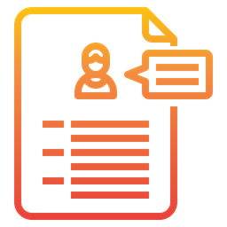 Curriculum Vitae Icon Of Gradient Style Available In Svg Png Eps Ai Icon Fonts