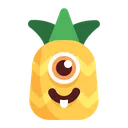 Pineapple Fruit Cute Icon