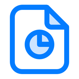Data File Icon - Download in Colored Outline Style