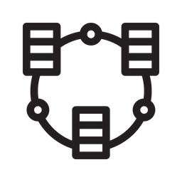 Database Structure Icon - Download in Line Style