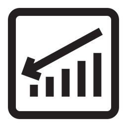 Line Chart Icon - Download in Line Style