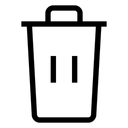 Delete Can Can Trash Icon