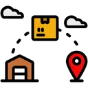 Delivery Workflow Warehouse Icon