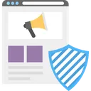 Digital Ad Security Online Marketing Privacy Web Ad Safety Icon