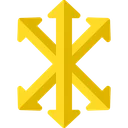 Directions Arrow Symbols Focus Icon