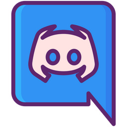 Discord Logo Icon - Download in Colored Outline Style