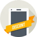 Discount Mobile Ribbon Icon