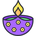 A Diwali Lamp Diya Icon