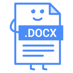 Docx file Icon - Download in Flat Style