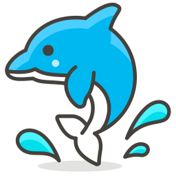 Dolphin Emoji Icon Of Colored Outline Style Available In Svg Png Eps Ai Icon Fonts