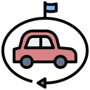 Leasing Driving Car Icon