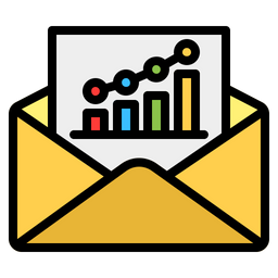 Email Marketing Icon - Download in Colored Outline Style