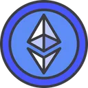 Ethereum Cryptocurrency Coins Icon