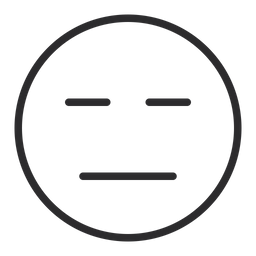 Expressionless Face Emoji Icon