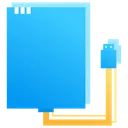 External Hard Disk Drive Ssd Storage Icon