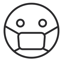 Download Free Face With Medical Mask Emoji Icon Of Line Style Available In Svg Png Eps Ai Icon Fonts