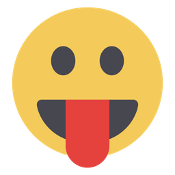 Face With Tounge Emoji Icon - Download in Flat Style