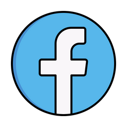 Facebook Logo Icon Download In Colored Outline Style