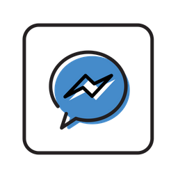 Free Facebook Messenger Colored Outline Logo Icon Available In Svg Png Eps Ai Icon Fonts