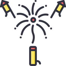 fire crackers icon of colored outline style available in svg png eps ai icon fonts iconscout