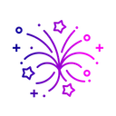 Fireworks Party Decoration Icon