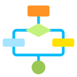 Flow Chart Icon - Download in Flat Style