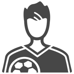 Free Football Player Icon of Glyph style - Available in SVG, PNG, EPS