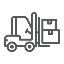 Forklift Icon - Download in Line Style