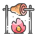 Free 그릴 요리 캠프파이어 아이콘