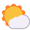 Free 뒤에 작은 구름 아이콘