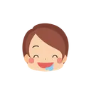 Free 女の子、絵文字、よだれ アイコン