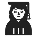 Free 학생 고대비 아이콘