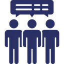 Free 会議、相談、会話 アイコン