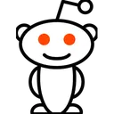 Free Reddit 외계인 로고 아이콘