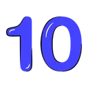 Free 10 Number 10 Number Icon