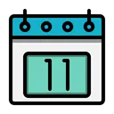 Free 11 Fecha Calendario Icono