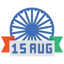 Free August Ashoka Chakra Independence Day Icon