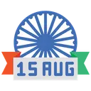 Free August Ashoka Chakra Independence Day Icon